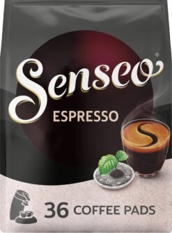Senseo Espresso Koffiepads - 9/9 Intensiteit - 10 X 36 Pads -Koffie Kortings Winkel 887x1200
