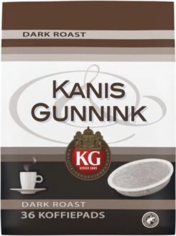 Kanis & Gunnink Dark Roast Koffiepads - 10 X 36 Pads -Koffie Kortings Winkel 894x1200 1