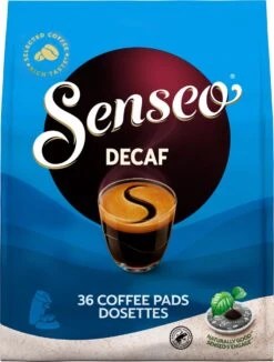 Senseo Decaf Koffiepads - 5/9 Intensiteit - 10 X 36 Pads -Koffie Kortings Winkel 909x1200