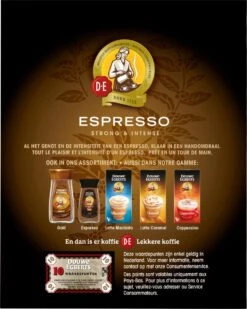 Douwe Egberts Espresso Sticks Oploskoffie - 6 X 25 Zakjes -Koffie Kortings Winkel 958x1200