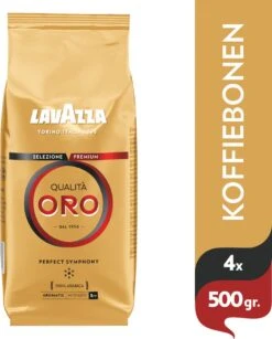 Lavazza Qualita Oro Koffiebonen - 500 Gram X4 -Koffie Kortings Winkel 967x1200
