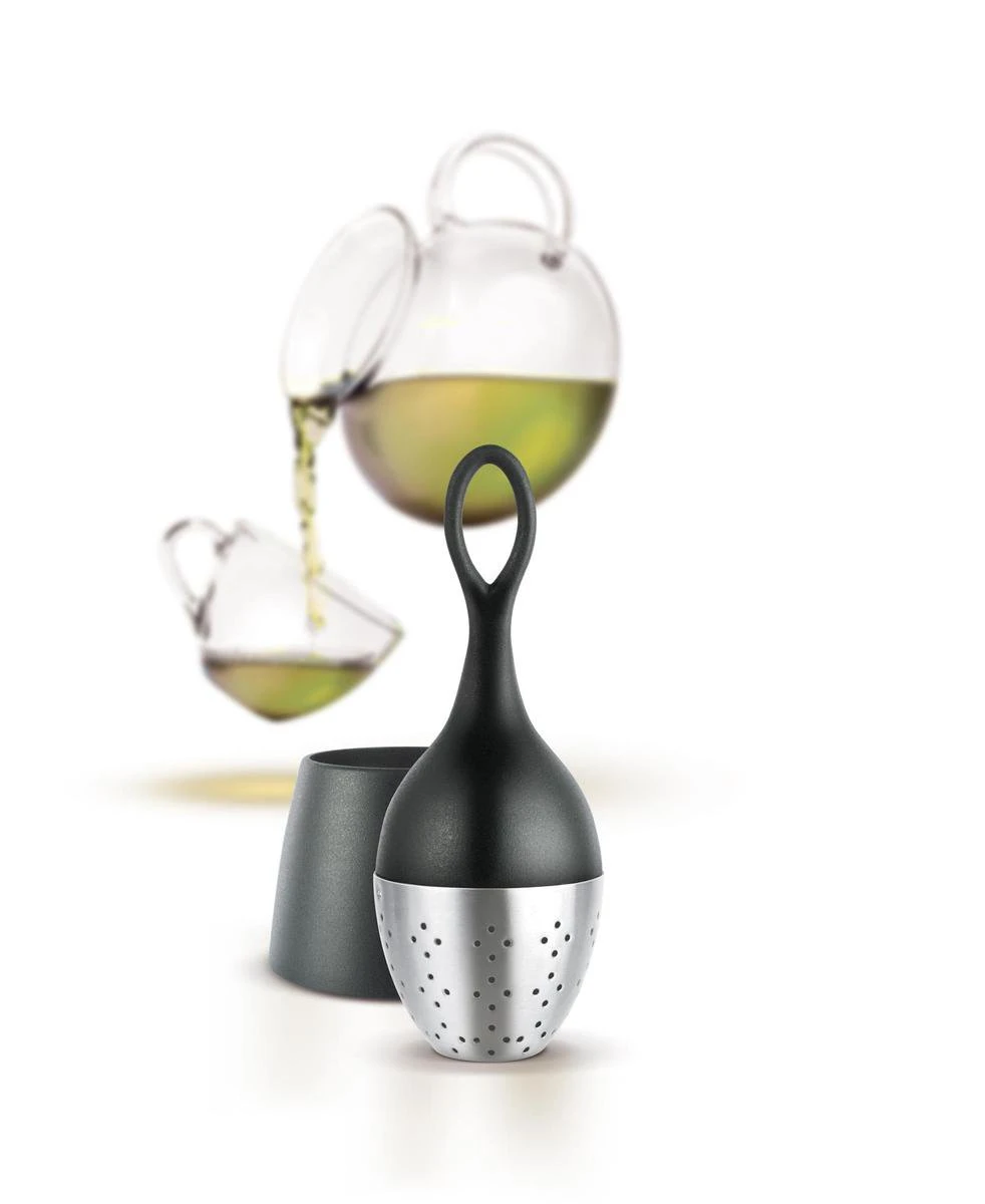 AdHoc Floatea Drijvend Thee-ei - H 130mm - Zwart 11 AdHoc Floatea Drijvend Thee-ei - H 130mm - Zwart - Afbeelding 9