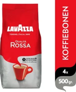 Lavazza Qualita Rossa Koffiebonen - 500 Gram X4 -Koffie Kortings Winkel 993x1200 1